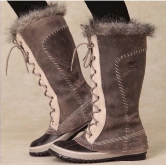 Sorel Shoes - Sorel Brown and Cream Winter Boots